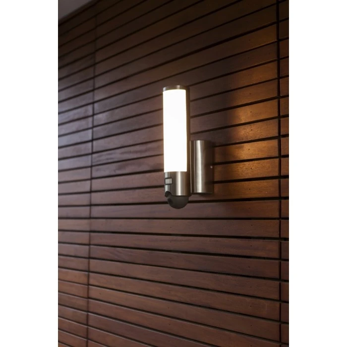 Lutec Lampen Lutec ELARA CAM Aussenwandleuchte LED Edelstahl, 1-flammig, Bewegungsmelder 2 Lutec Lampen Lutec ELARA CAM Aussenwandleuchte LED Edelstahl, 1-flammig, Bewegungsmelder – Bild 2