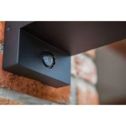 Lutec Lampen Lutec Flair Au&szlig;enwandleuchte Schwarz, 1-flammig, Bewegungsmelder -Außenleuchten Verkaufe lutec flair aussenwandleuchte 5288802012 6