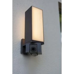 Lutec Lampen CUBA Au&szlig;enwandleuchte LED Anthrazit, 1-flammig, Bewegungsmelder -Außenleuchten Verkaufe lutec lampen cuba aussenwandleuchte 5193812118 5