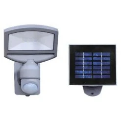 Lutec Lampen SUNSHINE Au&szlig;enwandleuchte LED Silber, 1-flammig, Bewegungsmelder -Außenleuchten Verkaufe lutec lampen sunshine aussenwandleuchte p 9016 si 10