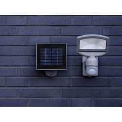 Lutec Lampen SUNSHINE Au&szlig;enwandleuchte LED Silber, 1-flammig, Bewegungsmelder -Außenleuchten Verkaufe lutec lampen sunshine aussenwandleuchte p 9016 si 3