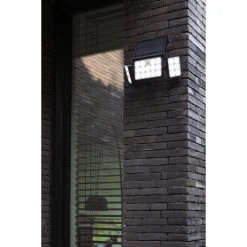 Lutec Lampen TUDA Au&szlig;enwandleuchte LED Schwarz, 1-flammig, Bewegungsmelder