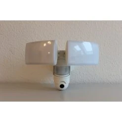 Lutec Lampen Lutec LIBRA CAM Aussenwandleuchte LED Wei&szlig;, 1-flammig, Bewegungsmelder -Außenleuchten Verkaufe lutec libra cam aussenwandleuchte 7632401053 do2 11