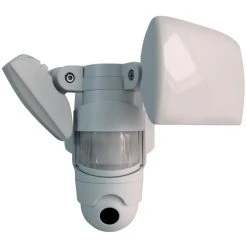 Lutec Lampen Lutec LIBRA CAM Aussenwandleuchte LED Wei&szlig;, 1-flammig, Bewegungsmelder -Außenleuchten Verkaufe lutec libra cam aussenwandleuchte 7632401053 do2 3 1