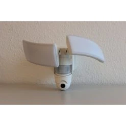 Lutec Lampen Lutec LIBRA CAM Aussenwandleuchte LED Wei&szlig;, 1-flammig, Bewegungsmelder -Außenleuchten Verkaufe lutec libra cam aussenwandleuchte 7632401053 do2 7