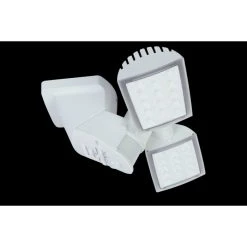 Lutec Lampen Lutec PERI Aussenwandstrahler LED Wei&szlig;, 2-flammig, Bewegungsmelder -Außenleuchten Verkaufe lutec peri aussenwandstrahler 7629401331 do1 3