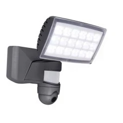 Lutec Lampen Lutec PERI CAM Aussenwandleuchte LED Anthrazit, 1-flammig, Bewegungsmelder