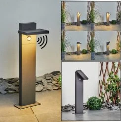 Hofstein Lyckan Wegeleuchte LED Anthrazit, 1-flammig, Bewegungsmelder