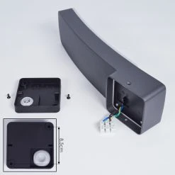 Hofstein Maseru Au&szlig;enwandleuchte LED Anthrazit, 1-flammig, Bewegungsmelder -Außenleuchten Verkaufe maseru aussenwandleuchte h3417225 4