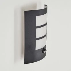 Hofstein Matilau Au&szlig;enwandleuchte Schwarz, Wei&szlig;, 1-flammig, Bewegungsmelder -Außenleuchten Verkaufe matilau aussenwandleuchte h3438664 9