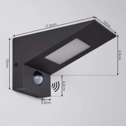 Hofstein Matlava Außenwandleuchte LED Anthrazit, Weiß, 1-flammig, Bewegungsmelder 23 Hofstein Matlava Außenwandleuchte LED Anthrazit, Weiß, 1-flammig, Bewegungsmelder -Außenleuchten Verkaufe matlava aussenwandleuchte h3393208 10