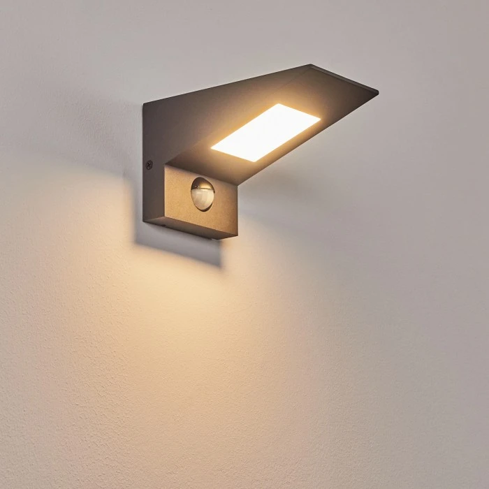 Hofstein Matlava Außenwandleuchte LED Anthrazit, Weiß, 1-flammig, Bewegungsmelder 6 Hofstein Matlava Außenwandleuchte LED Anthrazit, Weiß, 1-flammig, Bewegungsmelder – Bild 6