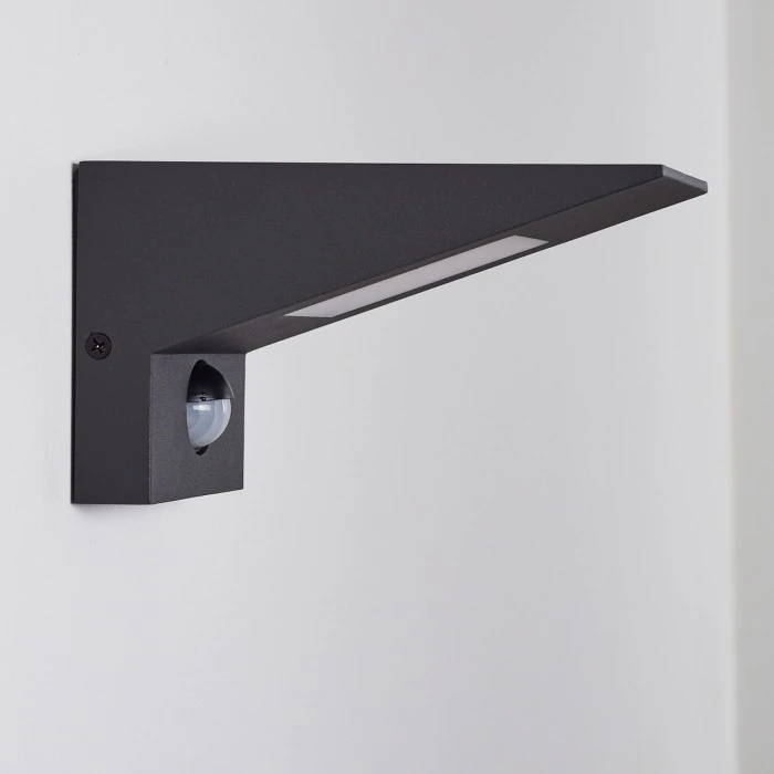 Hofstein Matlava Außenwandleuchte LED Anthrazit, Weiß, 1-flammig, Bewegungsmelder 10 Hofstein Matlava Außenwandleuchte LED Anthrazit, Weiß, 1-flammig, Bewegungsmelder – Bild 10