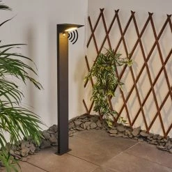 Hofstein Matlava Wegeleuchte LED Anthrazit, 1-flammig, Bewegungsmelder