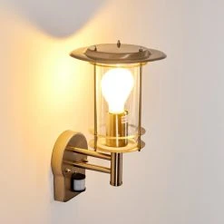 Hofstein Mulo Au&szlig;enwandleuchte Edelstahl, 1-flammig, Bewegungsmelder -Außenleuchten Verkaufe mulo aussenwandleuchte h3024003 10