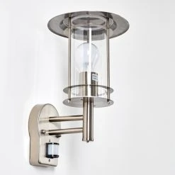 Hofstein Mulo Au&szlig;enwandleuchte Edelstahl, 1-flammig, Bewegungsmelder -Außenleuchten Verkaufe mulo aussenwandleuchte h3024003 15