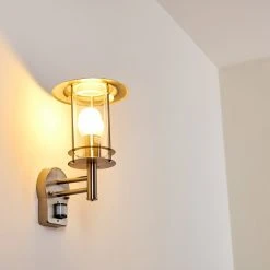 Hofstein Mulo Au&szlig;enwandleuchte Edelstahl, 1-flammig, Bewegungsmelder -Außenleuchten Verkaufe mulo aussenwandleuchte h3024003 2