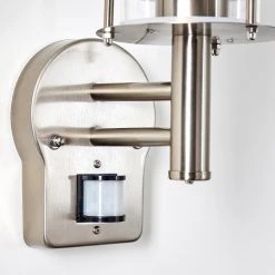 Hofstein Mulo Au&szlig;enwandleuchte Edelstahl, 1-flammig, Bewegungsmelder -Außenleuchten Verkaufe mulo aussenwandleuchte h3024003 4