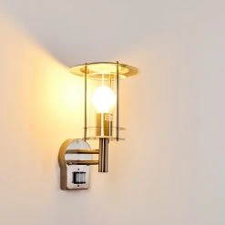 Hofstein Mulo Au&szlig;enwandleuchte Edelstahl, 1-flammig, Bewegungsmelder -Außenleuchten Verkaufe mulo aussenwandleuchte h3024003 5