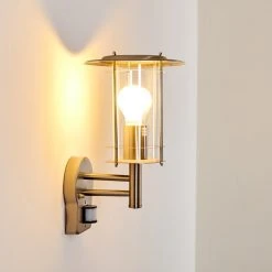 Hofstein Mulo Au&szlig;enwandleuchte Edelstahl, 1-flammig, Bewegungsmelder -Außenleuchten Verkaufe mulo aussenwandleuchte h3024003 6