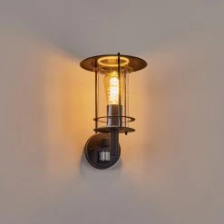 Hofstein Mulo Au&szlig;enwandleuchte Schwarz, 1-flammig, Bewegungsmelder -Außenleuchten Verkaufe mulo aussenwandleuchte h3442388 6