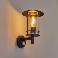 Hofstein Mulo Au&szlig;enwandleuchte Schwarz, 1-flammig, Bewegungsmelder -Außenleuchten Verkaufe mulo aussenwandleuchte h3442388 8