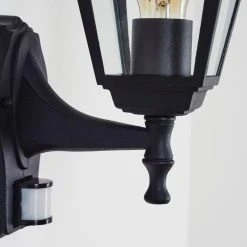 Hofstein Naofe Au&szlig;enwandleuchte Schwarz, 1-flammig, Bewegungsmelder -Außenleuchten Verkaufe naofe aussenwandleuchte h3536445 2