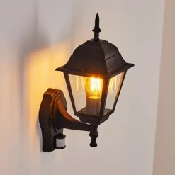 Hofstein Naofe Au&szlig;enwandleuchte Schwarz, 1-flammig, Bewegungsmelder -Außenleuchten Verkaufe naofe aussenwandleuchte h3536445 8