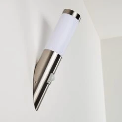 Hofstein Norburg Au&szlig;enwandleuchte Edelstahl, 1-flammig, Bewegungsmelder -Außenleuchten Verkaufe norburg aussenwandleuchte h3291313 do1 4