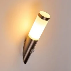 Hofstein Norburg Au&szlig;enwandleuchte Edelstahl, 1-flammig, Bewegungsmelder -Außenleuchten Verkaufe norburg aussenwandleuchte h3291313 do1 6