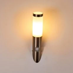 Hofstein Norburg Au&szlig;enwandleuchte Edelstahl, 1-flammig, Bewegungsmelder -Außenleuchten Verkaufe norburg aussenwandleuchte h3291313 do1 7