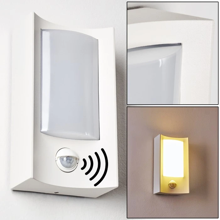 Hofstein Nordkapp Außenwandleuchte LED Weiß, 1-flammig, Bewegungsmelder 1 Hofstein Nordkapp Außenwandleuchte LED Weiß, 1-flammig, Bewegungsmelder