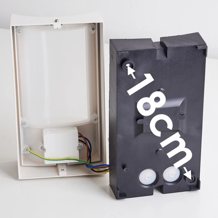 Hofstein Nordkapp Außenwandleuchte LED Weiß, 1-flammig, Bewegungsmelder 15 Hofstein Nordkapp Außenwandleuchte LED Weiß, 1-flammig, Bewegungsmelder – Bild 15