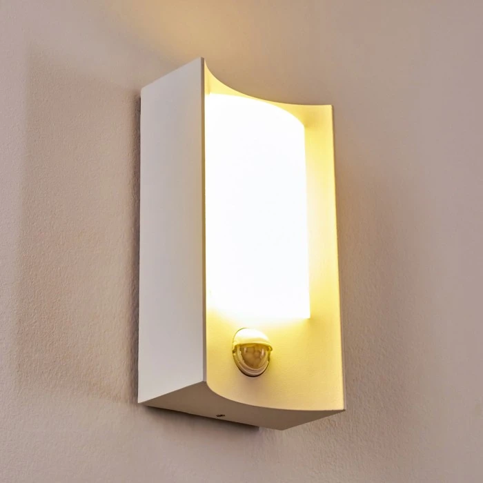 Hofstein Nordkapp Außenwandleuchte LED Weiß, 1-flammig, Bewegungsmelder 3 Hofstein Nordkapp Außenwandleuchte LED Weiß, 1-flammig, Bewegungsmelder – Bild 3