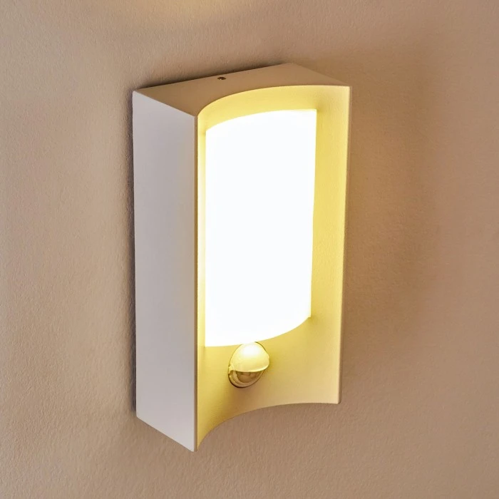 Hofstein Nordkapp Außenwandleuchte LED Weiß, 1-flammig, Bewegungsmelder 4 Hofstein Nordkapp Außenwandleuchte LED Weiß, 1-flammig, Bewegungsmelder – Bild 4