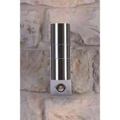 Nordlux TIN Au&szlig;enwandleuchte Edelstahl, 2-flammig, Bewegungsmelder -Außenleuchten Verkaufe nordlux tin aussenwandleuchte 21279934 4