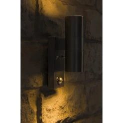 Nordlux TIN Au&szlig;enwandleuchte Edelstahl, 2-flammig, Bewegungsmelder -Außenleuchten Verkaufe nordlux tin aussenwandleuchte 21279934 5