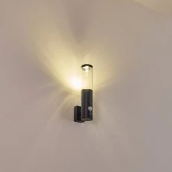 Hofstein Noreaz Au&szlig;enwandleuchte LED Anthrazit, 1-flammig, Bewegungsmelder -Außenleuchten Verkaufe noreaz aussenwandleuchte h3299524 do1 15