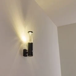 Hofstein Noreaz Au&szlig;enwandleuchte LED Anthrazit, 1-flammig, Bewegungsmelder -Außenleuchten Verkaufe noreaz aussenwandleuchte h3299524 do1 18