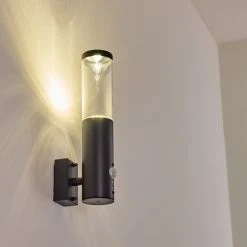 Hofstein Noreaz Au&szlig;enwandleuchte LED Anthrazit, 1-flammig, Bewegungsmelder -Außenleuchten Verkaufe noreaz aussenwandleuchte h3299524 do1 2