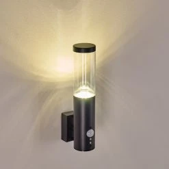 Hofstein Noreaz Au&szlig;enwandleuchte LED Anthrazit, 1-flammig, Bewegungsmelder -Außenleuchten Verkaufe noreaz aussenwandleuchte h3299524 do1 3