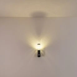 Hofstein Noreaz Au&szlig;enwandleuchte LED Anthrazit, 1-flammig, Bewegungsmelder -Außenleuchten Verkaufe noreaz aussenwandleuchte h3299524 do1 9