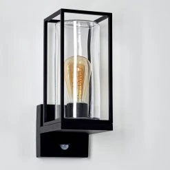 Hofstein Palanga Au&szlig;enwandleuchte Schwarz, 1-flammig, Bewegungsmelder -Außenleuchten Verkaufe palanga aussenwandleuchte h3325001 4