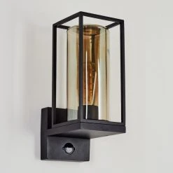 Hofstein Palanga Au&szlig;enwandleuchte Schwarz, 1-flammig, Bewegungsmelder -Außenleuchten Verkaufe palanga aussenwandleuchte h3558751 7