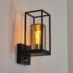 Hofstein Palanga Au&szlig;enwandleuchte Schwarz, 1-flammig, Bewegungsmelder -Außenleuchten Verkaufe palanga aussenwandleuchte h3558805 6