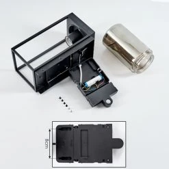 Hofstein Palanga Au&szlig;enwandleuchte LED Schwarz, 1-flammig, Bewegungsmelder -Außenleuchten Verkaufe palanga aussenwandleuchte h3588703 3