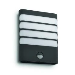 Philips Leuchten Philips myGarden RACCOON Wandleuchte LED Anthrazit, 1-flammig, Bewegungsmelder