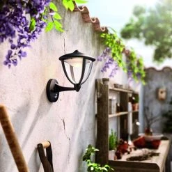 Philips Leuchten Philips Robin Außenwandleuchte LED Schwarz, 1-flammig, Bewegungsmelder -Außenleuchten Verkaufe philips robin aussenwandleuchte 154793016 3