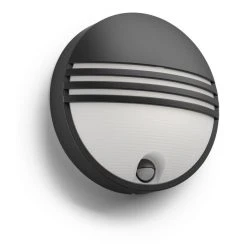 Philips Leuchten Philips Yarrow Au&szlig;enwandleuchte LED Schwarz, 1-flammig, Bewegungsmelder