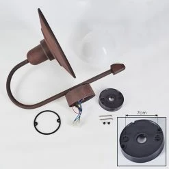 Hofstein Pohei Au&szlig;enwandleuchte Rostfarben, 1-flammig, Bewegungsmelder -Außenleuchten Verkaufe pohei aussenwandleuchte h3443170 4